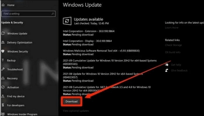 update windows