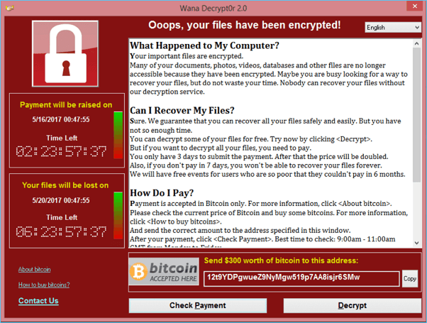 WannaCry virus