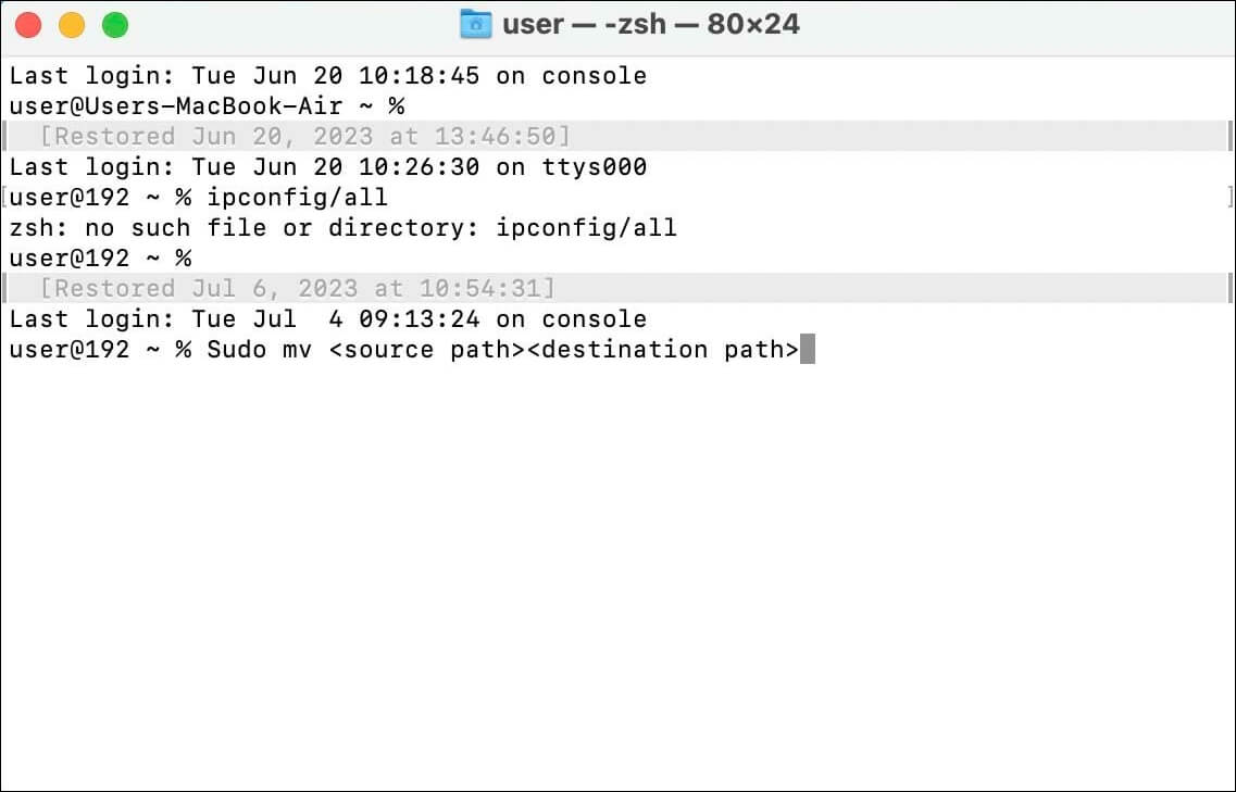 rename file using Terminal