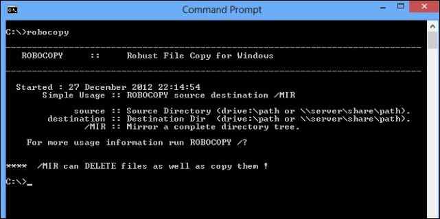 robocopy definition