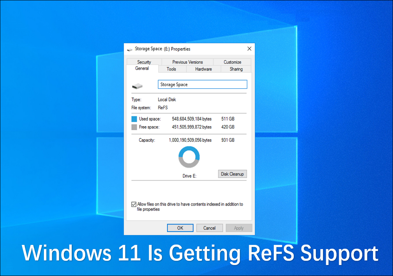 windows 11 getting refs support