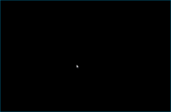 windows 10 black screen with cursor