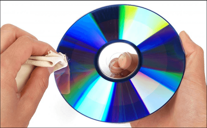 clean the CD gently