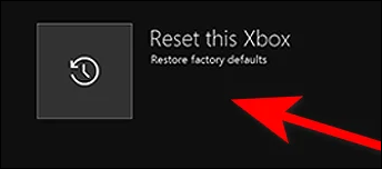 reset this xbox