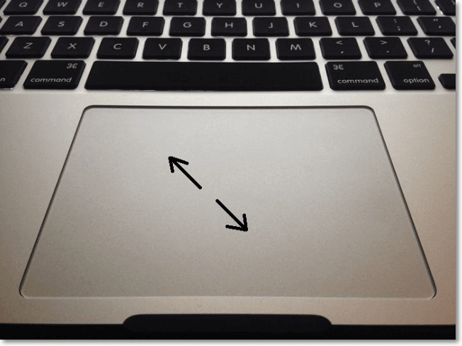 zoom out on mac using trackpad