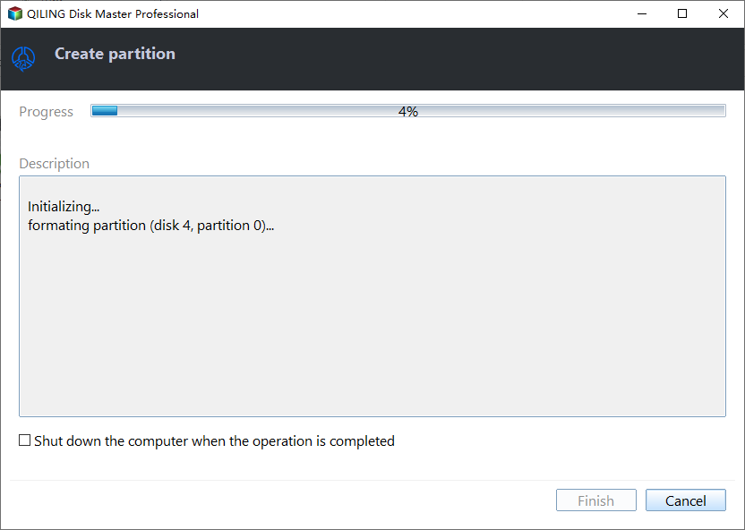 new disk guide partition external hard drive step 4