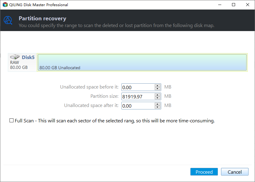 partition recovery step 2