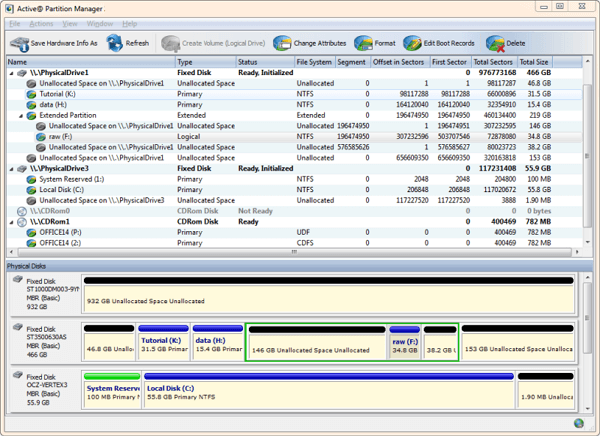 active partition manager