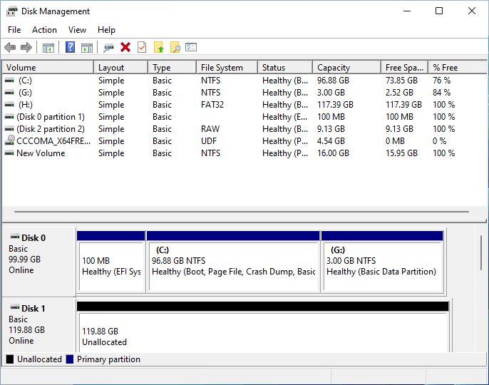 disk management