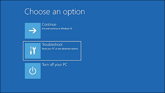 click troubleshoot