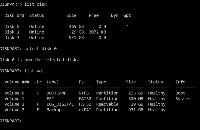 Locate EFI Partition