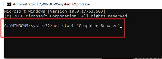 net start computer browser