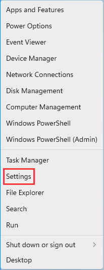 open windows 11 settings