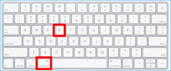 press command and r keys together