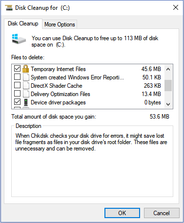 run disk cleanup 2