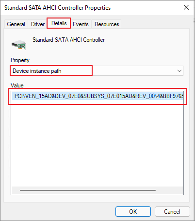 device instance path