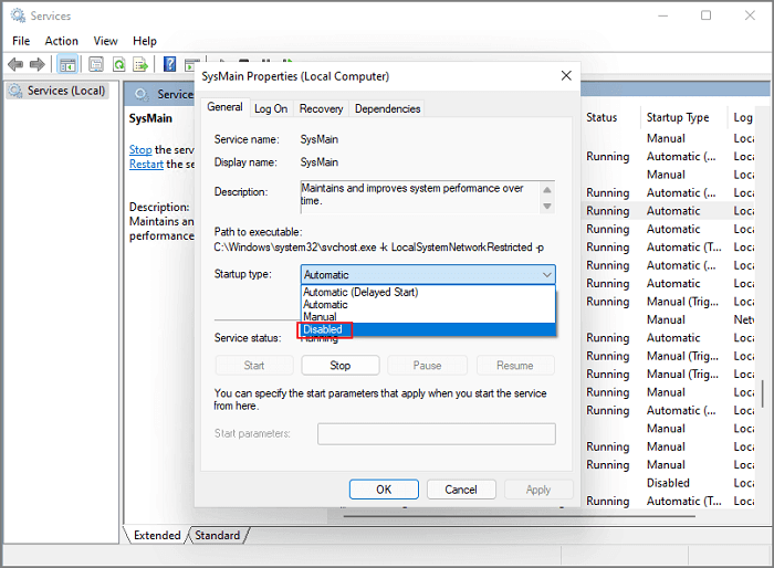 sysmain 3 win11