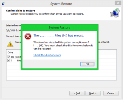 windows has detected file system corruption fix