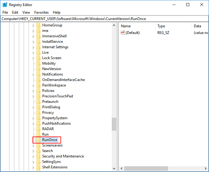 Look for file in Registry