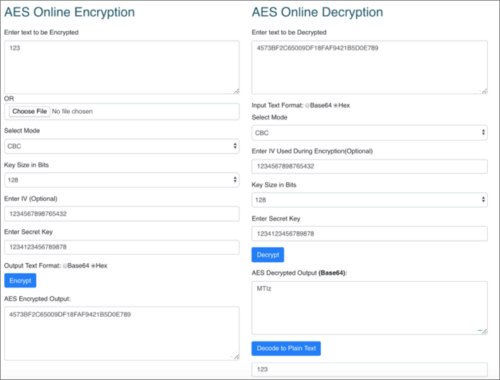 decrypt a file online without password