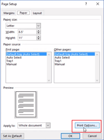 Find hidden text in Word.