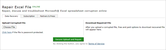 repair excel file online