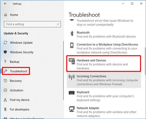 troubleshoot hardware - 1