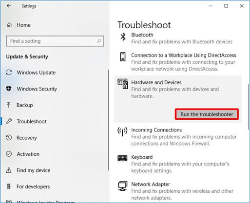 troubleshoot hardware - 1