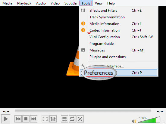 repair corrupted mp4 video file using VLC step 3