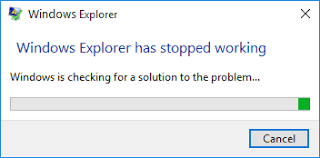 Windows Explorer has stopped working